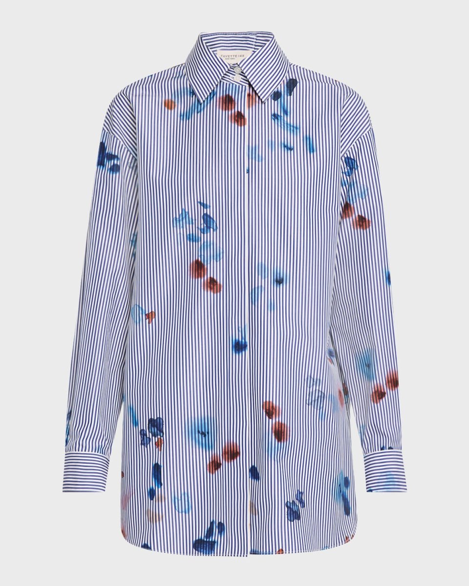 The Portrait Striped Button-Down Cotton Shirt